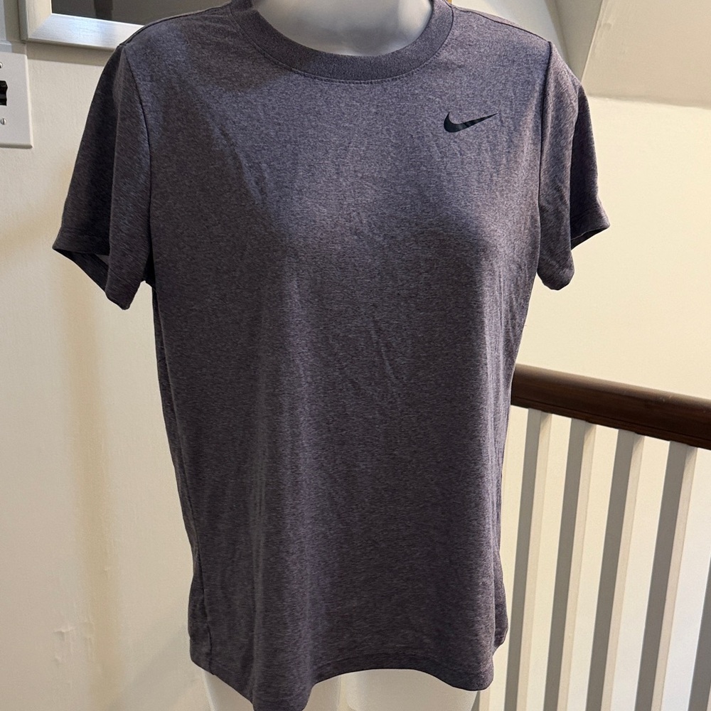 Nike Heather Purple Short Sleeve Crew Tee